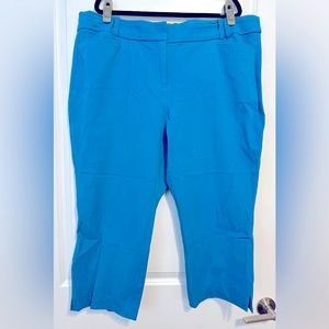 Teal dress capris, Size 18